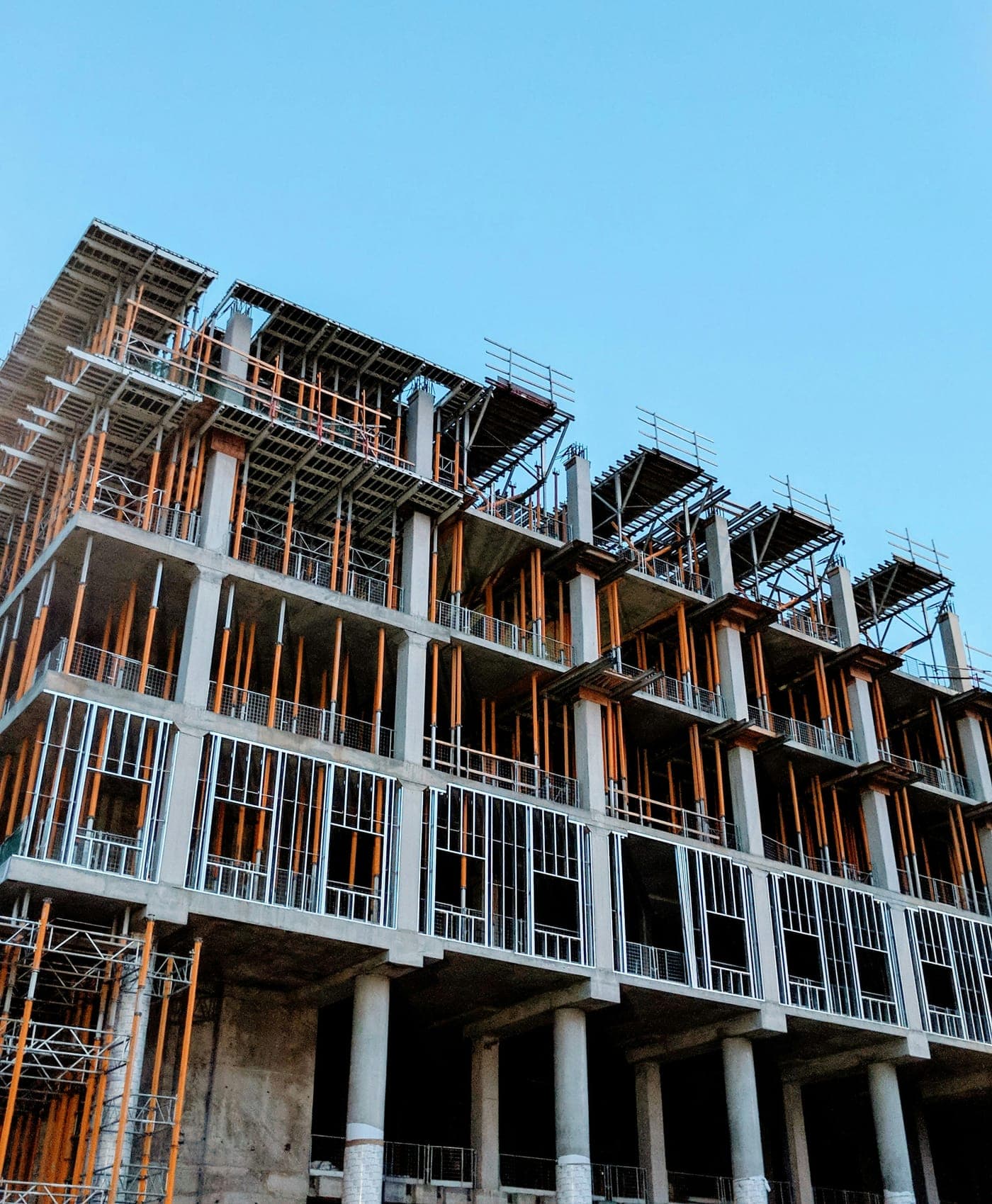 Construction progress being checked on site